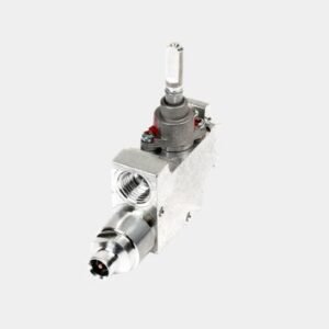 Extruded aluminum faucet with a single spout and safety device