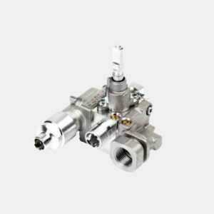 Double extruded aluminum faucet with safety feature