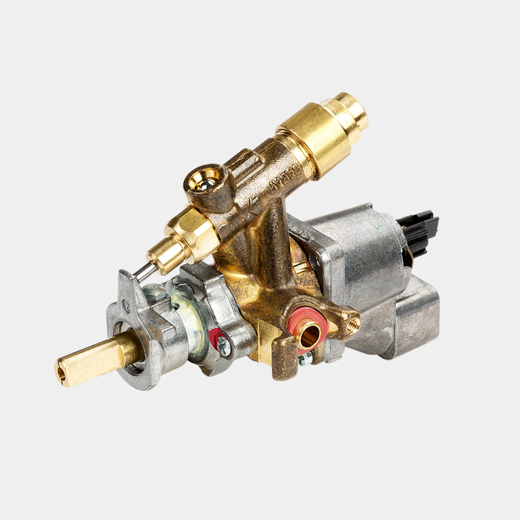 Single output safety thermostat for gas oven burners